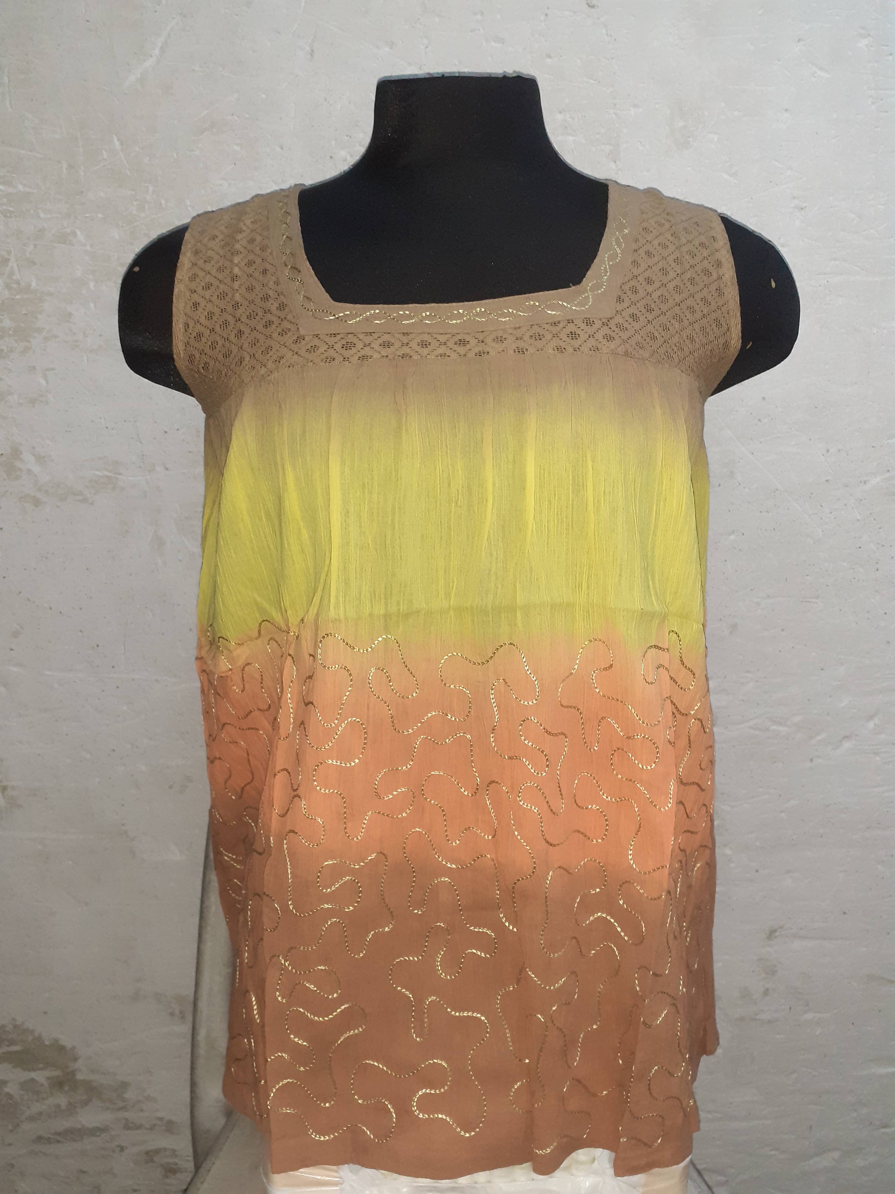 Blusa de mujer combinada-2