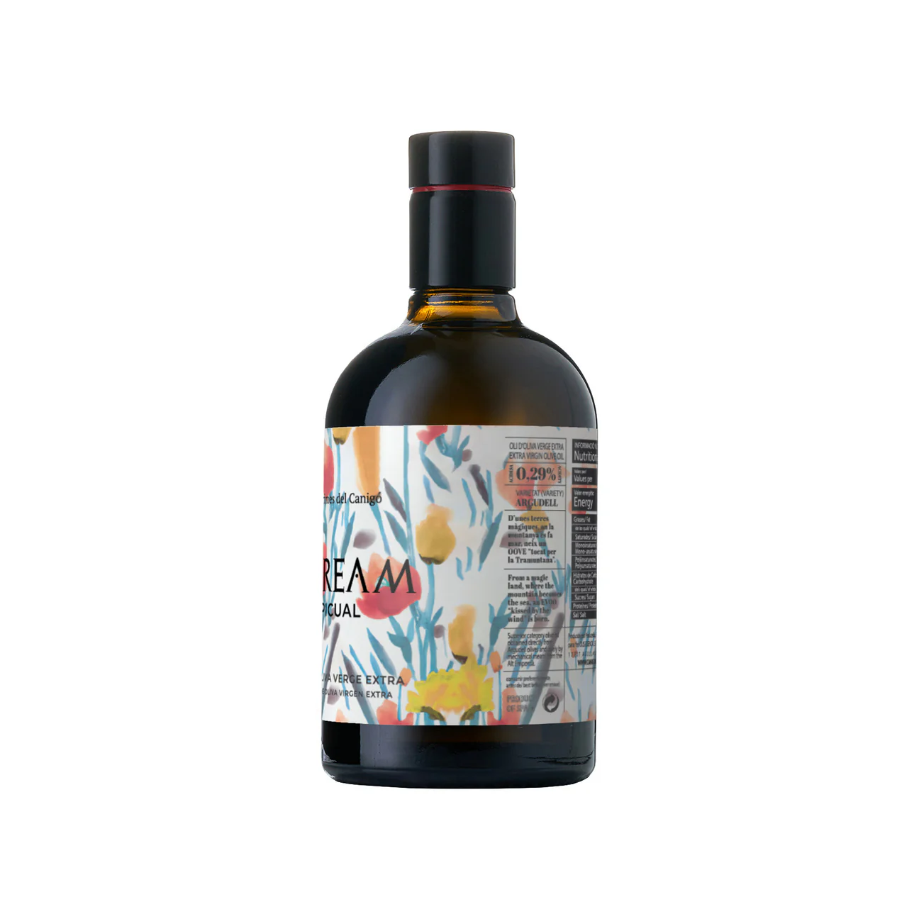Auream Picual – Premium Spanish Extra Virgin Olive Oil (EVOO) 500ml (16.9 fl oz) – Llàgrimes del Canigó