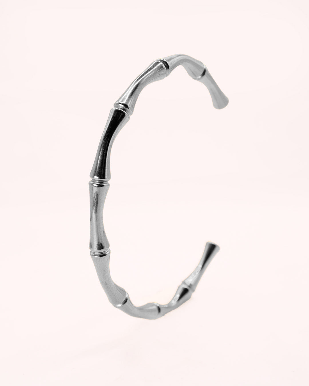 Brazalete Bamboo Plateado