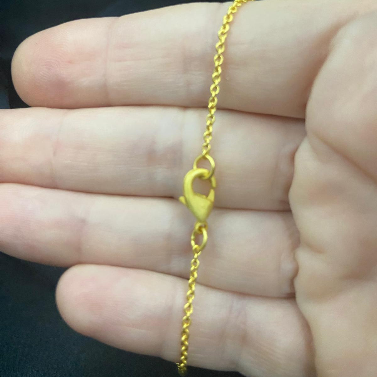 Cadena HERRADURA bañada en oro