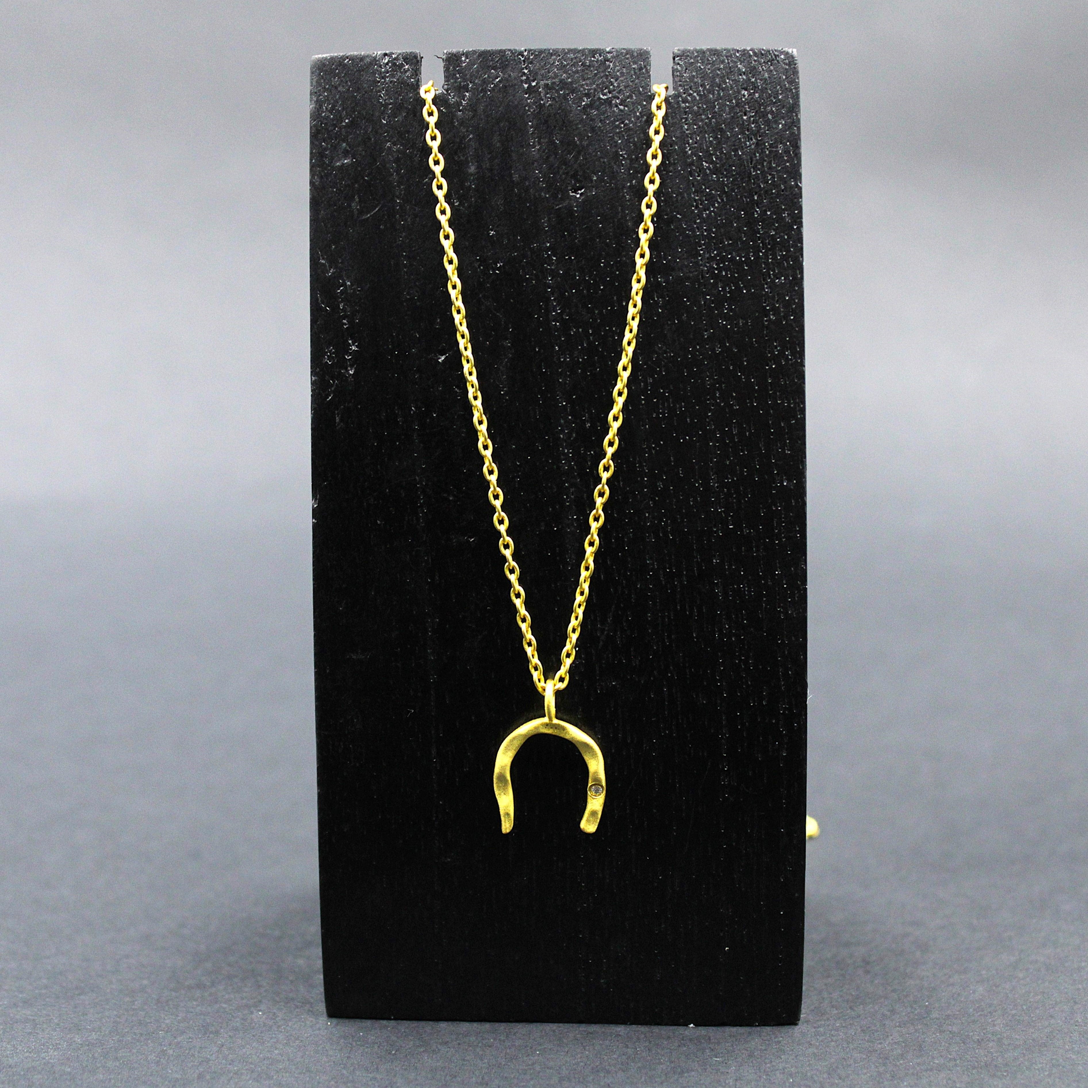 Cadena HERRADURA bañada en oro