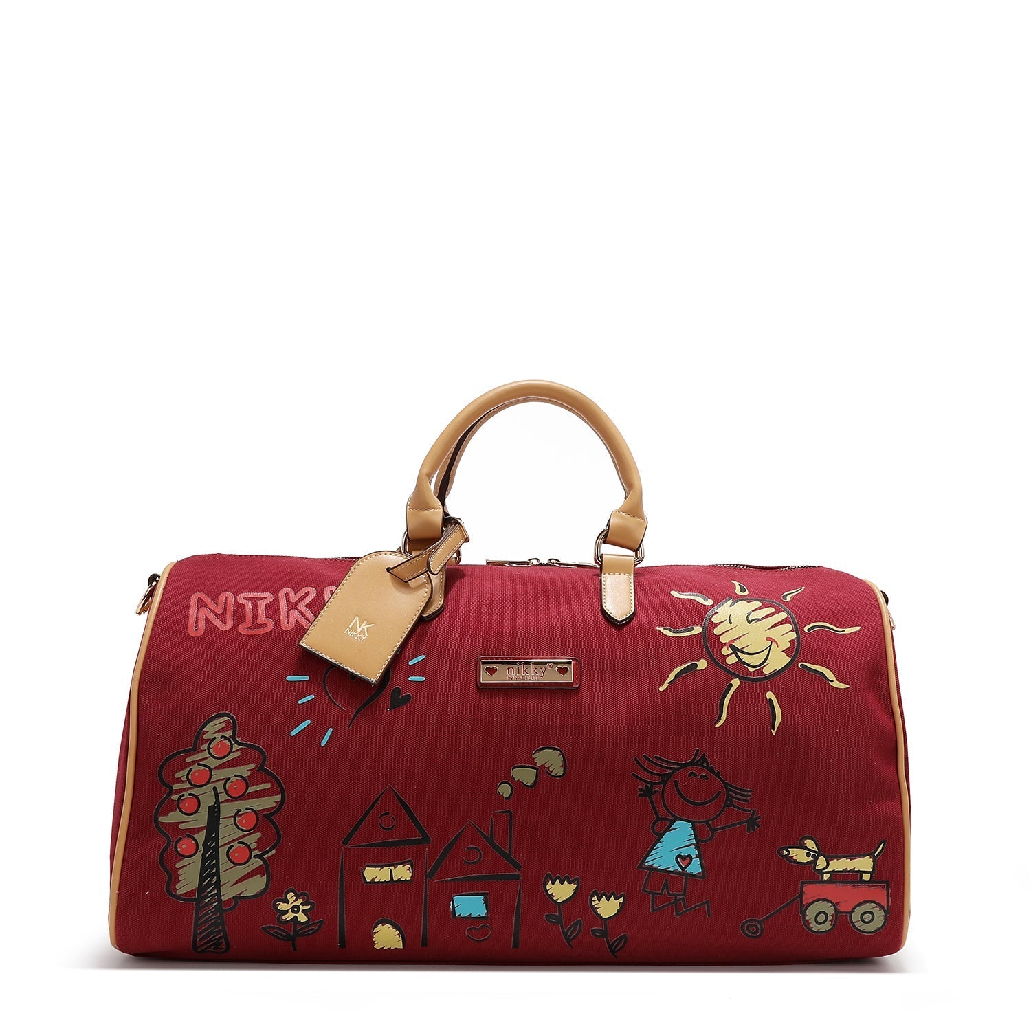 BOLSO DE GIMNASIO DE LONA NIKKY (ROJO)