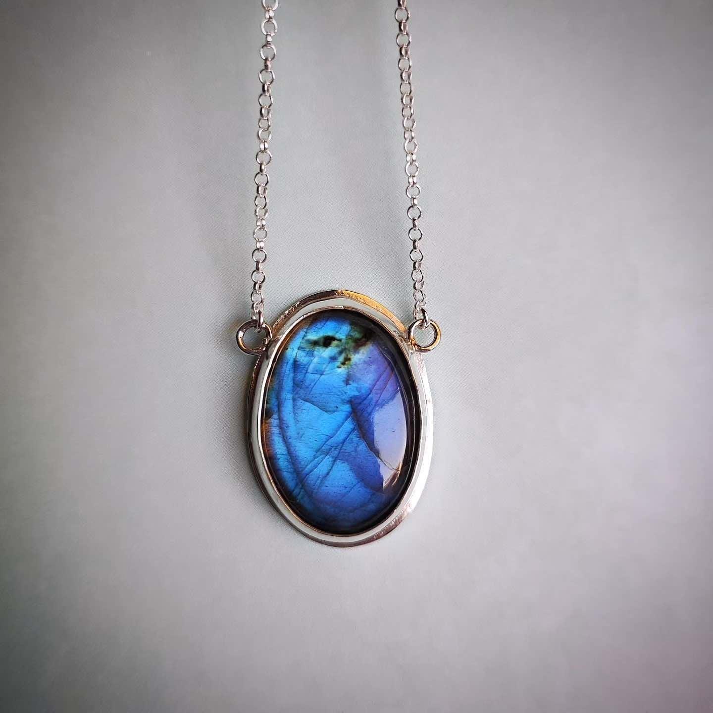 Colgante Labradorita Oval-1